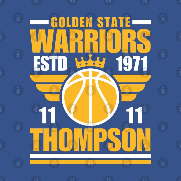 Golden State Warriors Thompson 11 Basketball Retro by ArsenBills