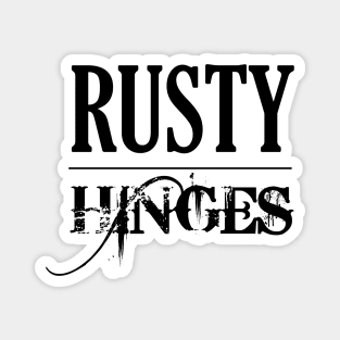 Rusty Hinges (Black Logo) Magnet