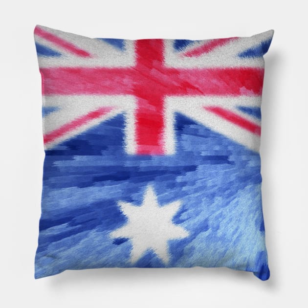 Extruded flag of Australia Pillow by DrPen