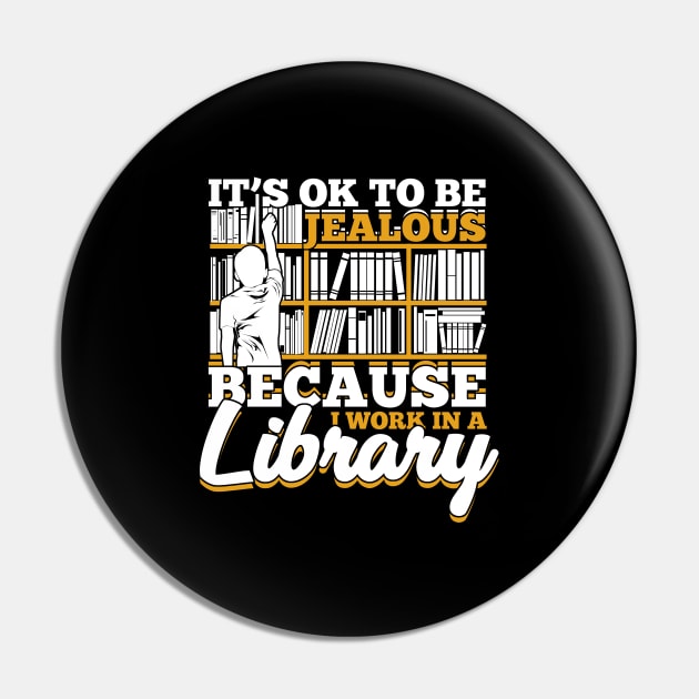 Library Librarian Gift Pin by Dolde08