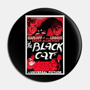 1934's The Black Cat Restored Movie Poster Pin