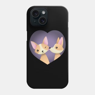 Corgi love Phone Case