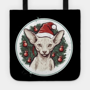 Cornish Rex Cat Xmas, Love Cats Tote