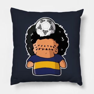 Diego Maradona Cartoon - Boca Juniors Tribute Pillow