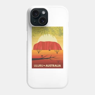 Uluru – Australia Travel Poster Phone Case