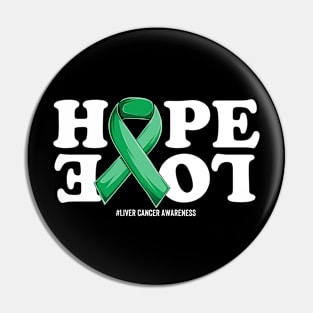 Liver Cancer Support | Emerald Green Ribbon Squad Support Liver Cancer awareness Pin