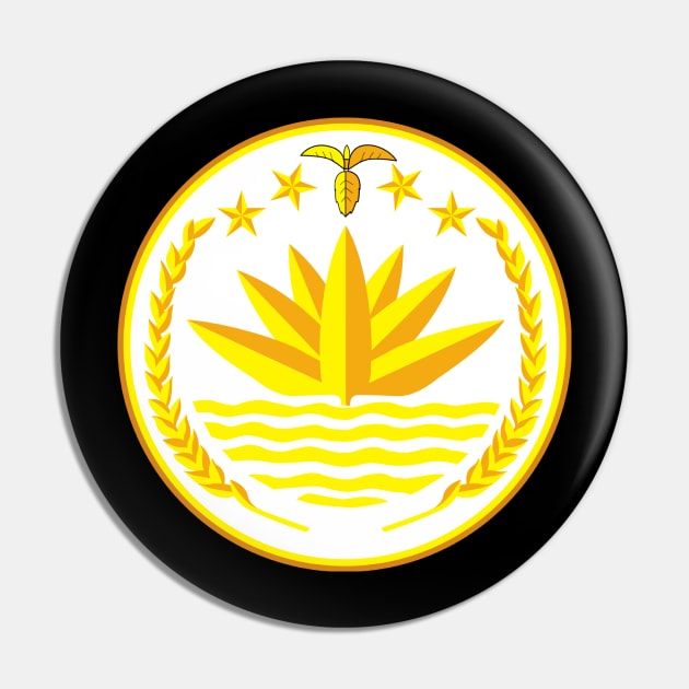 Emblem of Bangladesh Pin by Wickedcartoons