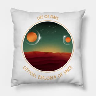 Let's live on Mars ! Pillow