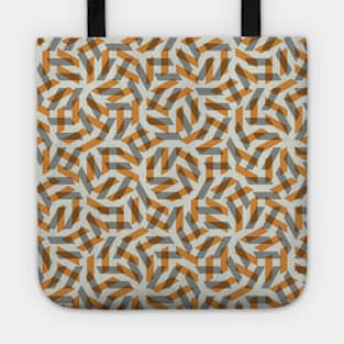 Orange Maze Pattern Tote