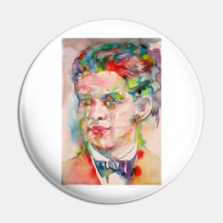 FEDERICO GARCIA LORCA - watercolor portrait .1 Pin