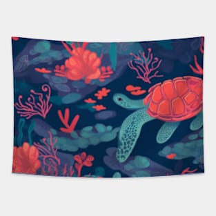 Turtle Design Tapestry