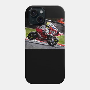 Full Speed On Two Wheels Phone Case