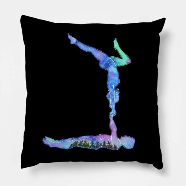 Acro borealis Pillow by LaBellaCiambella