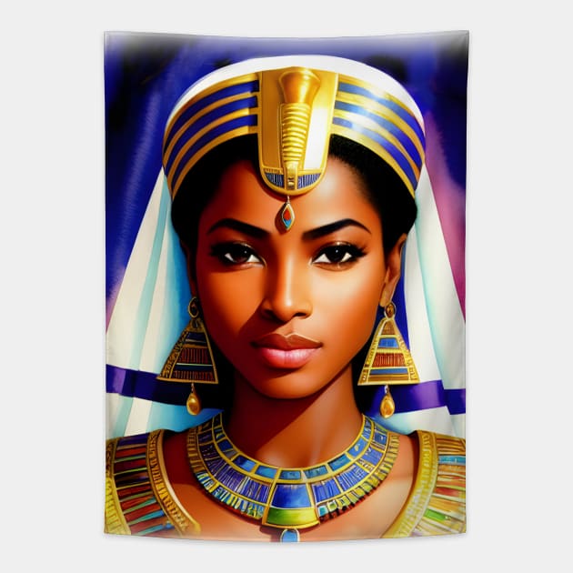 Nubia little Gorgeous Princess Tapestry by Nobiya