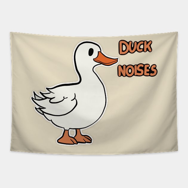 Duck Noises Tapestry by BadDrawnStuff