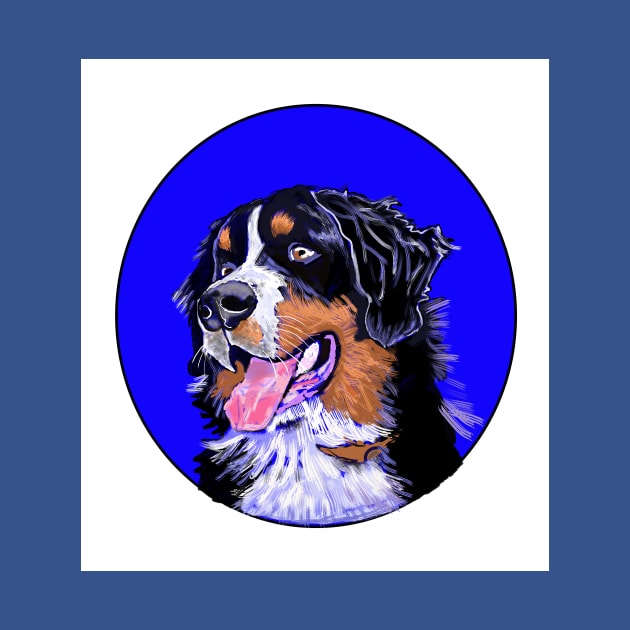 BERNER DOG ROYAL BLUE by MarniD9