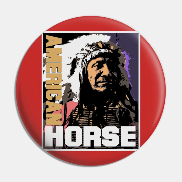 American Horse-2 Pin by truthtopower