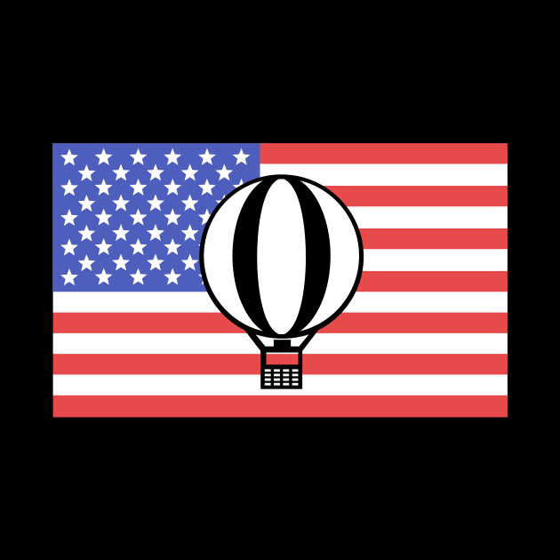 American Flag | Hot Air Balloon by MeatMan