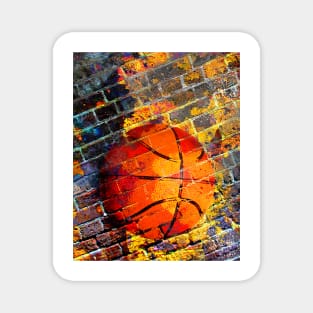 Basketball art print swoosh 105- basketball artwork Magnet