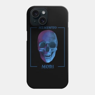 Memento Mori- Blue Skull Design Phone Case