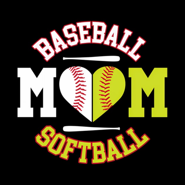 Softball Baseball Mom Ball Mom by SnugFarm