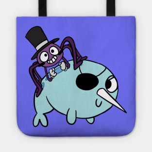 Star VS The Forces Of Evil! Spider in a top hat and narwhal Tote