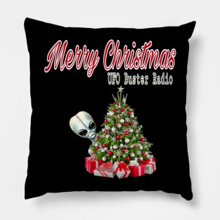 UFO Buster RadIo Christmas Tree 2018 Pillow