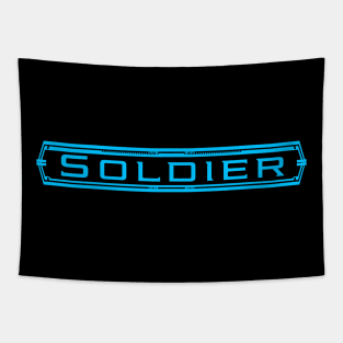 Soldier Sci-Fi Character Tapestry