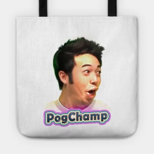 PogChamp Twitch emote redesigned HD with lettering art Tote