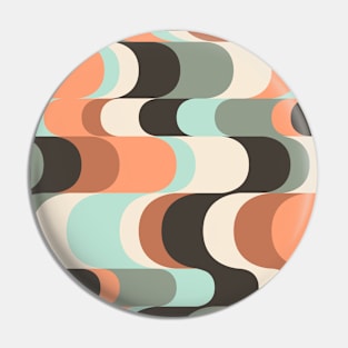 60s & 70s Style Pattern (orange version) Pin