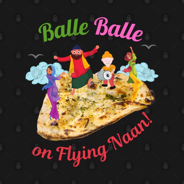 Balle Balle on flying NAAN! | Sky Bhangra | Funny Desi by Cosmic Story Designer