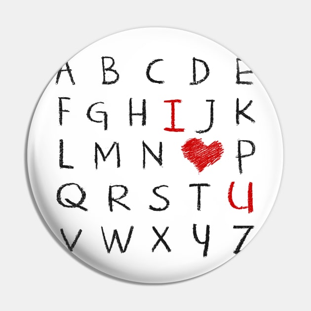 Love Alphabet Pin by valentinahramov
