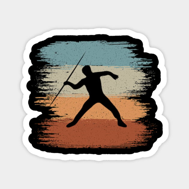 Retro Vintage Javelin Thrower Track And Field Track And Field