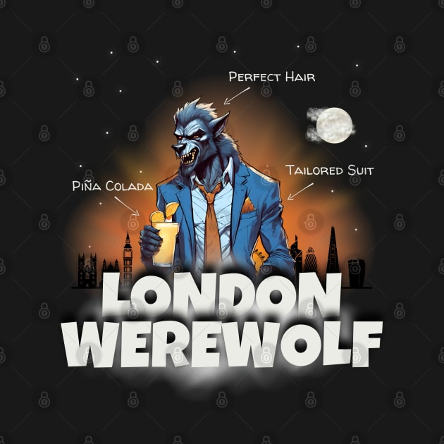 London Werewolf by Kenny The Bartender's Tee Emporium