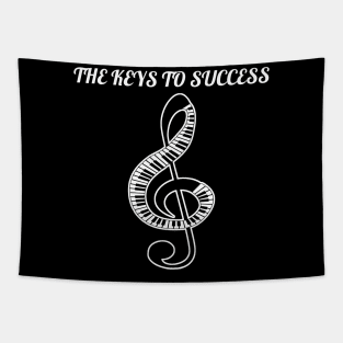 The piano keys to success Tapestry