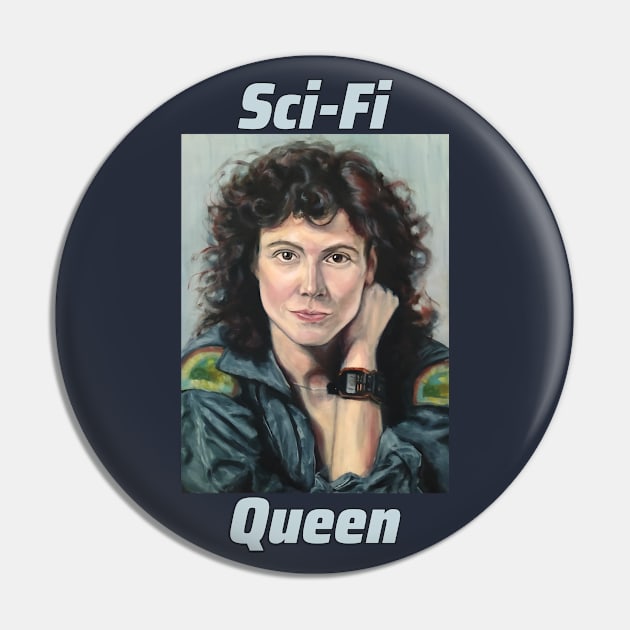 Sci-Fi Queen Pin by SPACE ART & NATURE SHIRTS 