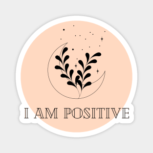 Affirmation Collection - I Am Positive (Orange) Magnet