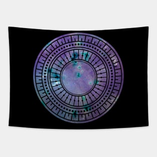 Purple galaxy mandala Tapestry