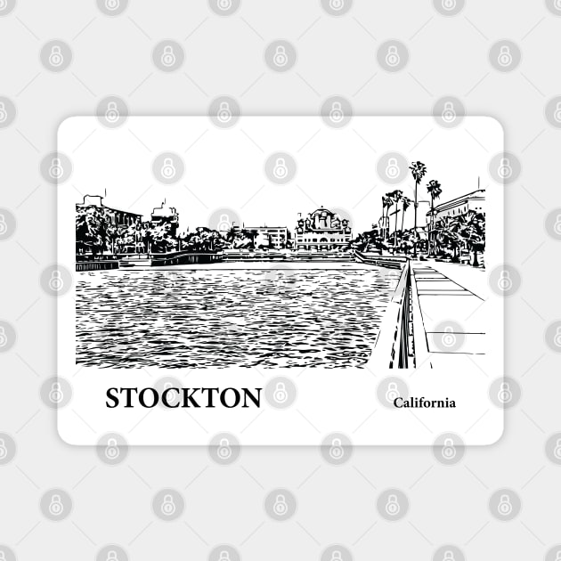 Stockton - California Magnet by Lakeric