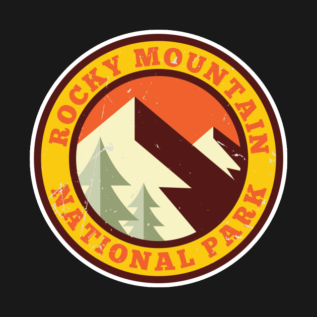 Rocky Mountains National Park Retro by roamfree