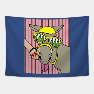 Party Retro Ass With Sunglasses Tapestry