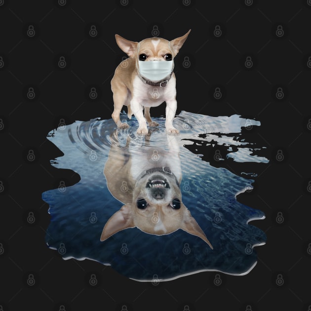 Chihuahua Dogs Lover - Chihuahua Face Mask Funny - Chihuahua T-Shirt by AteezStore