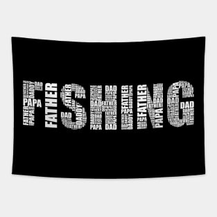 Fishing Dad - Funny Fish lovers Gift For Father Tapestry