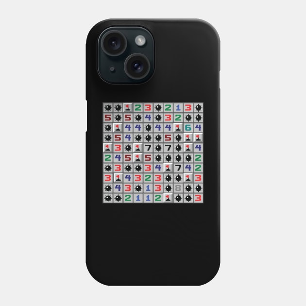 Minesweeper Solved Phone Case by inotyler