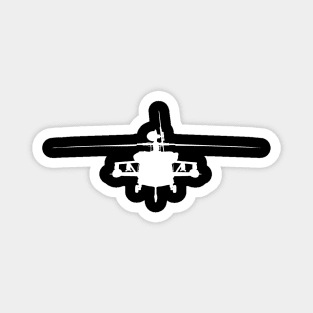 Military Helicopter in the air design Magnet