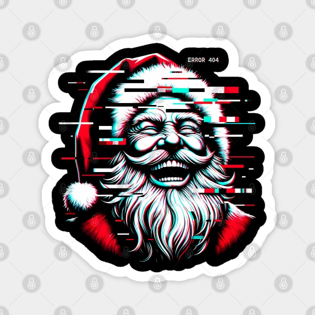 Glitchmas Santa Claus Vintage 19th Edition Shirt Magnet by Klimek Prints