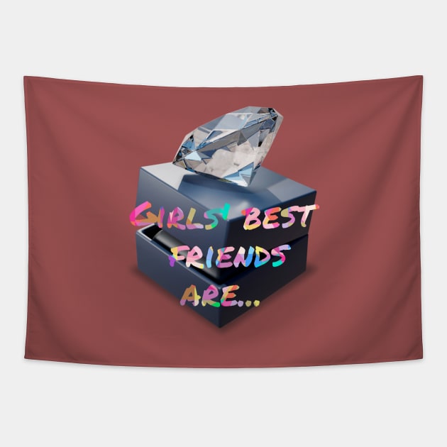 Girls best friends are diamonds Tapestry by LAV77