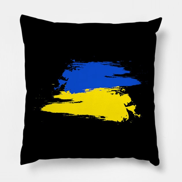 ukraine flag Pillow by JuliaUkraine