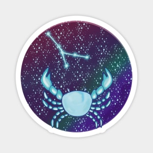 Cancer Zodiac Sign Crab with Constellation Magnet