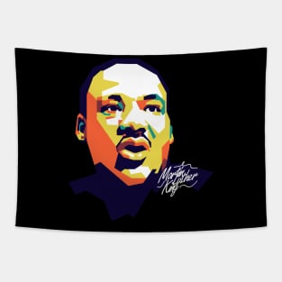 Martin Luther King on WPAP art #2 Tapestry